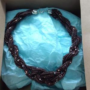 Chulky Chocolate Braided Necklace